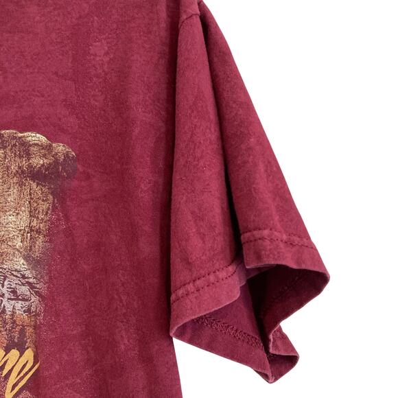 Mount Rushmore National Park Maroon AOP Graphic T shirt Size Medium Destination - Picture 14 of 16
